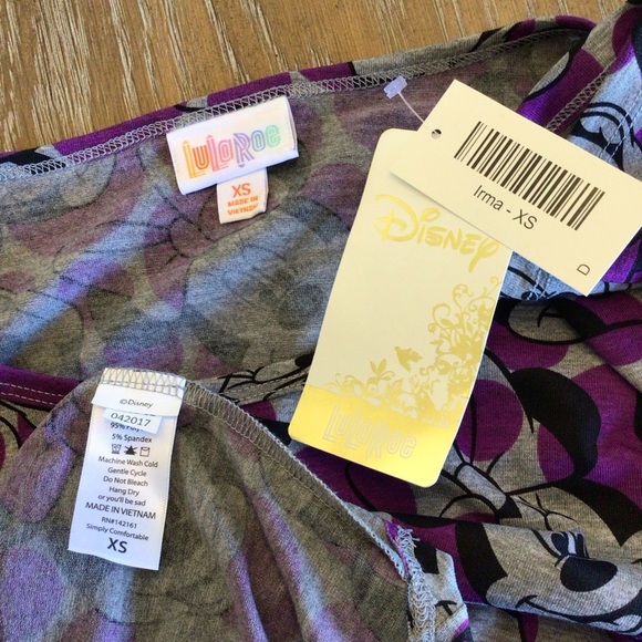 LuLaRoe Womens Irma Disney Minnie Mouse High-Low Tunic Top Size XS - Picture 5 of 6